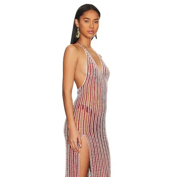 REVOLVE | Swim | Revolve Crochet Maxi Dress In Gold Flame | Poshmark